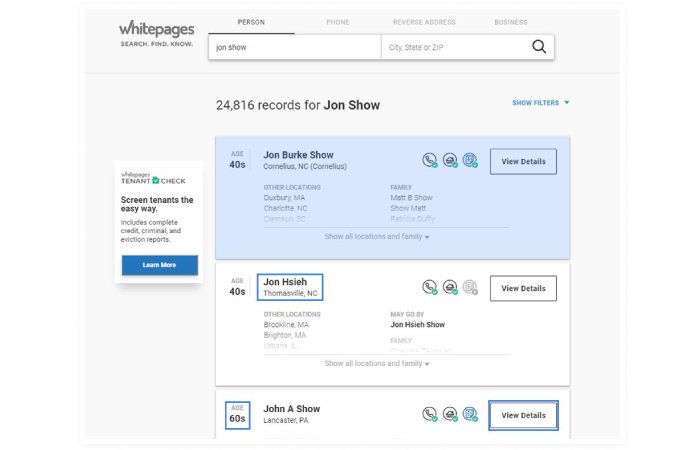 Remove Yourself from Whitepages 3
