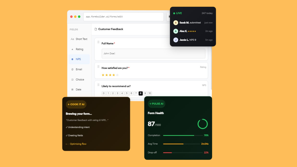 FormBuilder AI for forms