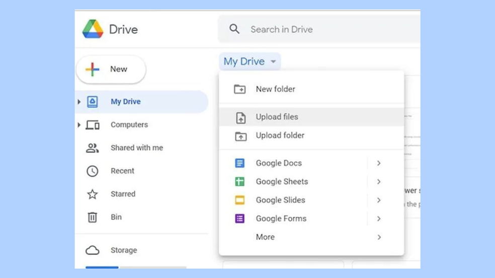 Google Drive for cloud storage