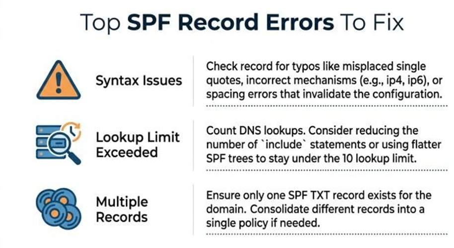 Using The SPF Kitterman Query Tool To Improve Email Deliverability 2 Fixing SPF Errors Using Tool Guidance