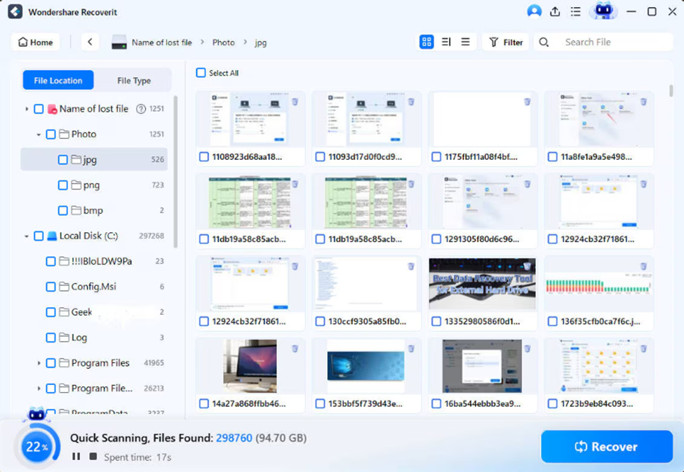 Free SD Memory Card Data Recovery: Recover Deleted Files Safely 2 Scan the SD card for lost files