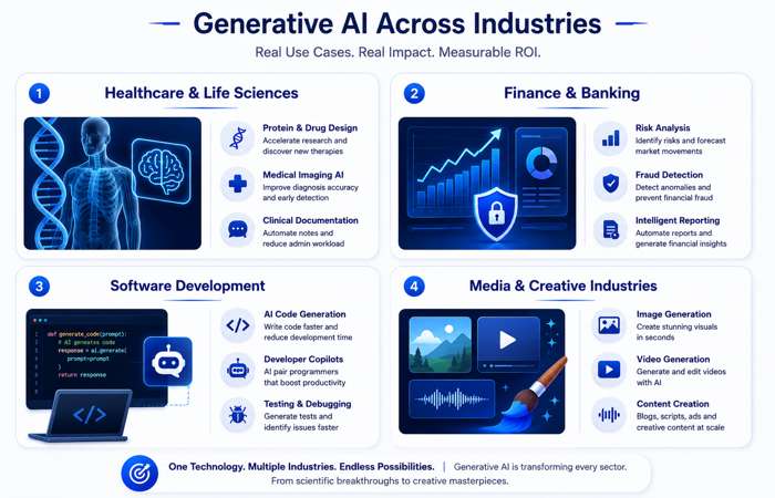 The Complete Guide to Generative AI (2026) 3 4-Quadrant Industry Use Cases