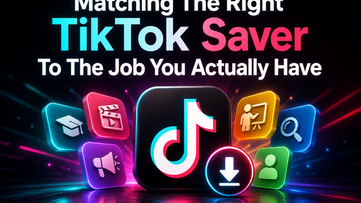 Matching The Right TikTok Saver To The Job You Actually Have