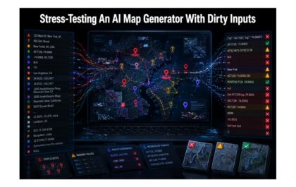 Stress-Testing An AI Map Generator With Dirty Inputs