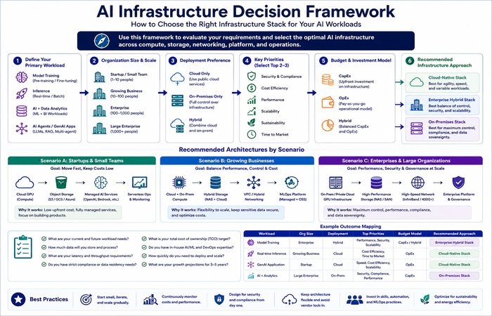 AI Infrastructure and Data: Building Scalable AI Systems 8 ai infrastructure decision framework