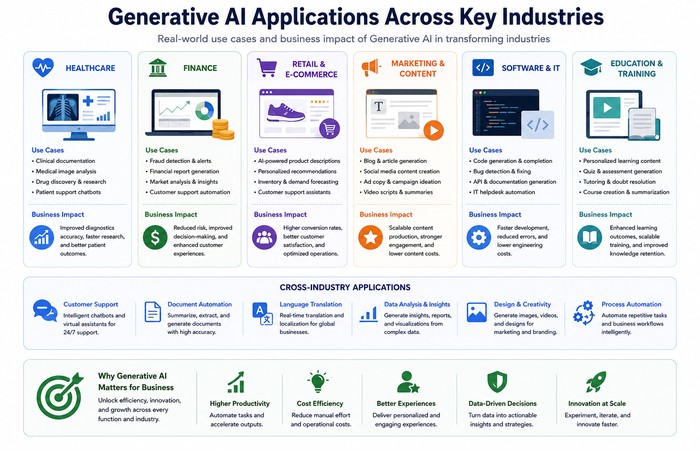 generative ai across key industries
