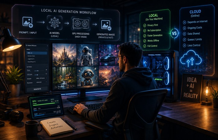 local ai generation workflow
