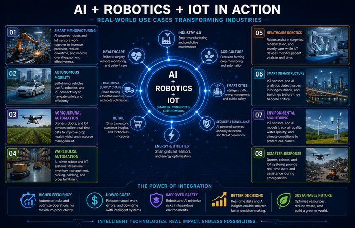 Robotics and IoT AI: The Complete Guide (2026) 9 real world use cases