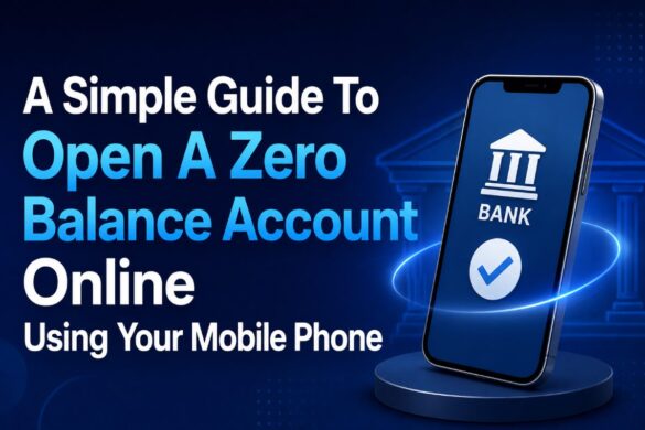 A Simple Guide To Open A Zero Balance Account Online Using Your Mobile Phone