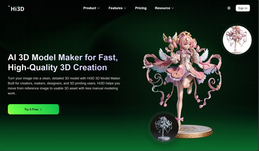 Hi3D V3.0: Redefining AI 3D Creation with Higher Accuracy, Better Details, and Real Printing Applications 1 Why Complete AI 3D Workflows Matter