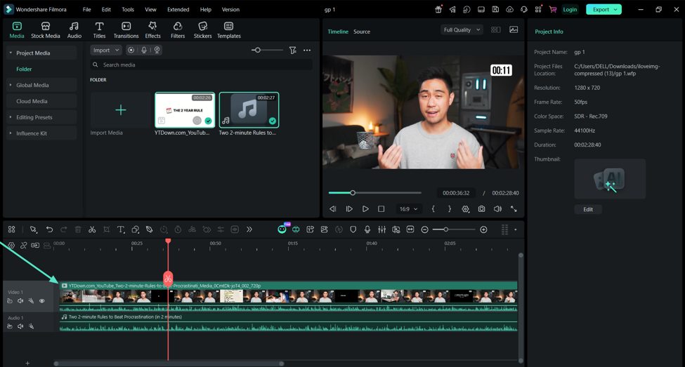 How to Prevent Audio Sync Problems When Recording Video Separately 3 find matching point audio video timeline