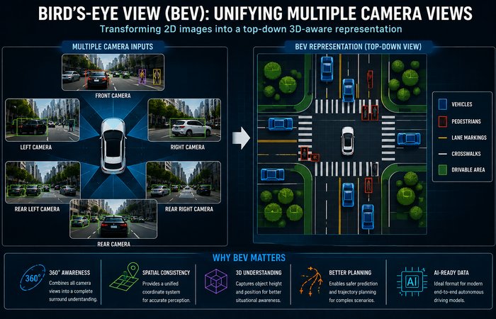 birds eye view bev autonomous vehicles