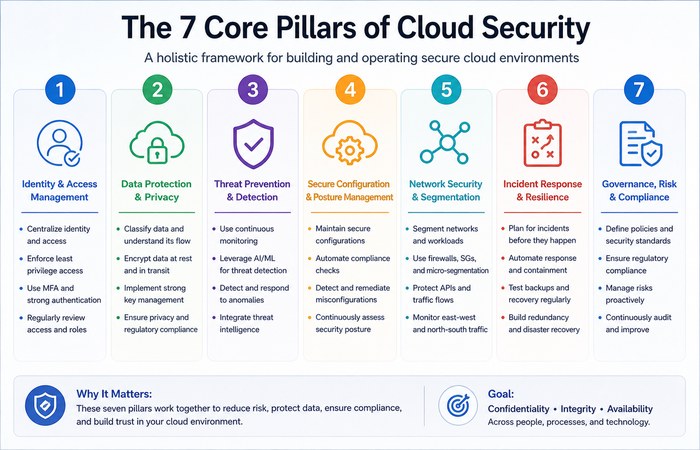 cloud security seven core pillars