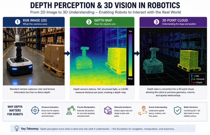 Computer Vision for Robotics: How Robots See and Understand the World 4 depth perception 3d vision robotics