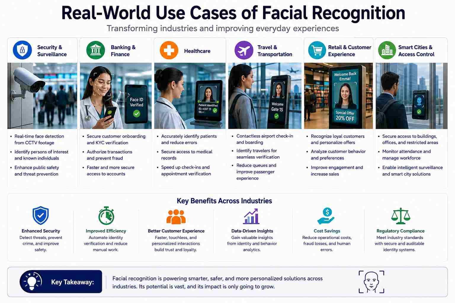 Facial Recognition: How It Works, Security, Bias, and Compliance 9 facial recognition real world use cases