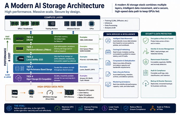 AI Storage Infrastructure: How to Keep Modern AI Systems Fed 6 modern ai storage architecture