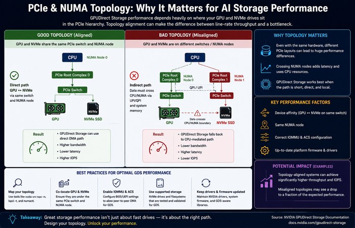 AI Storage Infrastructure: How to Keep Modern AI Systems Fed 4 pcie numa topology ai storage