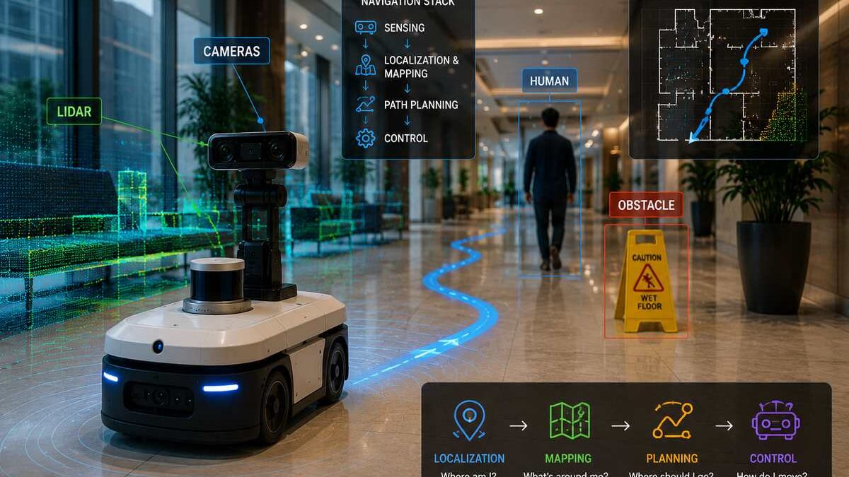Robot Navigation & Autonomy: How Robots Localize, Plan, and Move