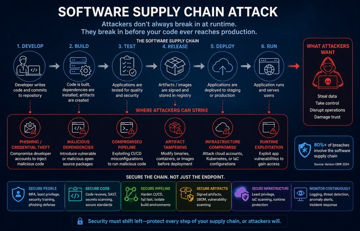 Application and Web Security: The Complete Guide 3 software supply chain security attack defense