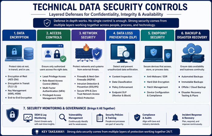 Data Security and Privacy: The Complete 2026 Guide 5 technical data security controls