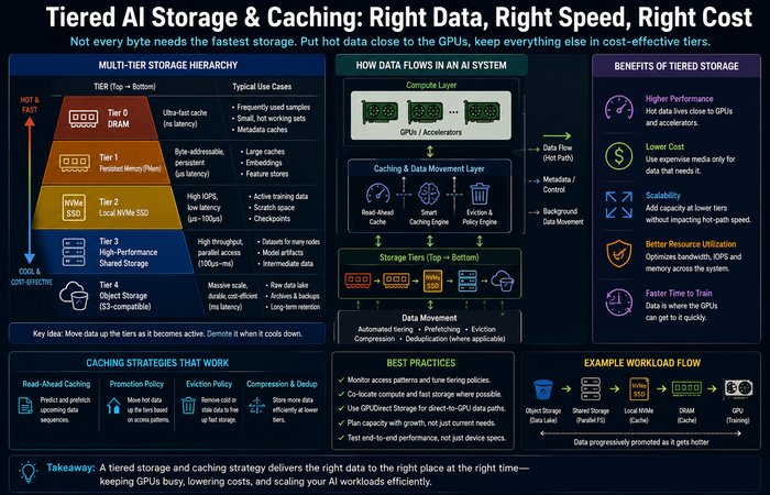 AI Storage Infrastructure: How to Keep Modern AI Systems Fed 5 tiered ai storage caching