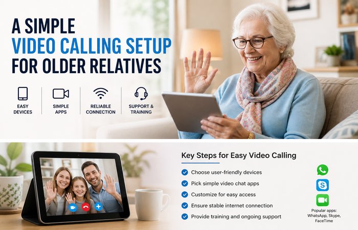video calling setup for older relatives