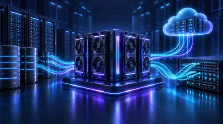 AI infrastructure connecting GPU computing, data storage, networking and cloud systems
