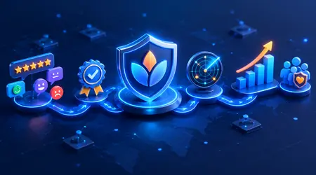 Branding and online reputation illustration