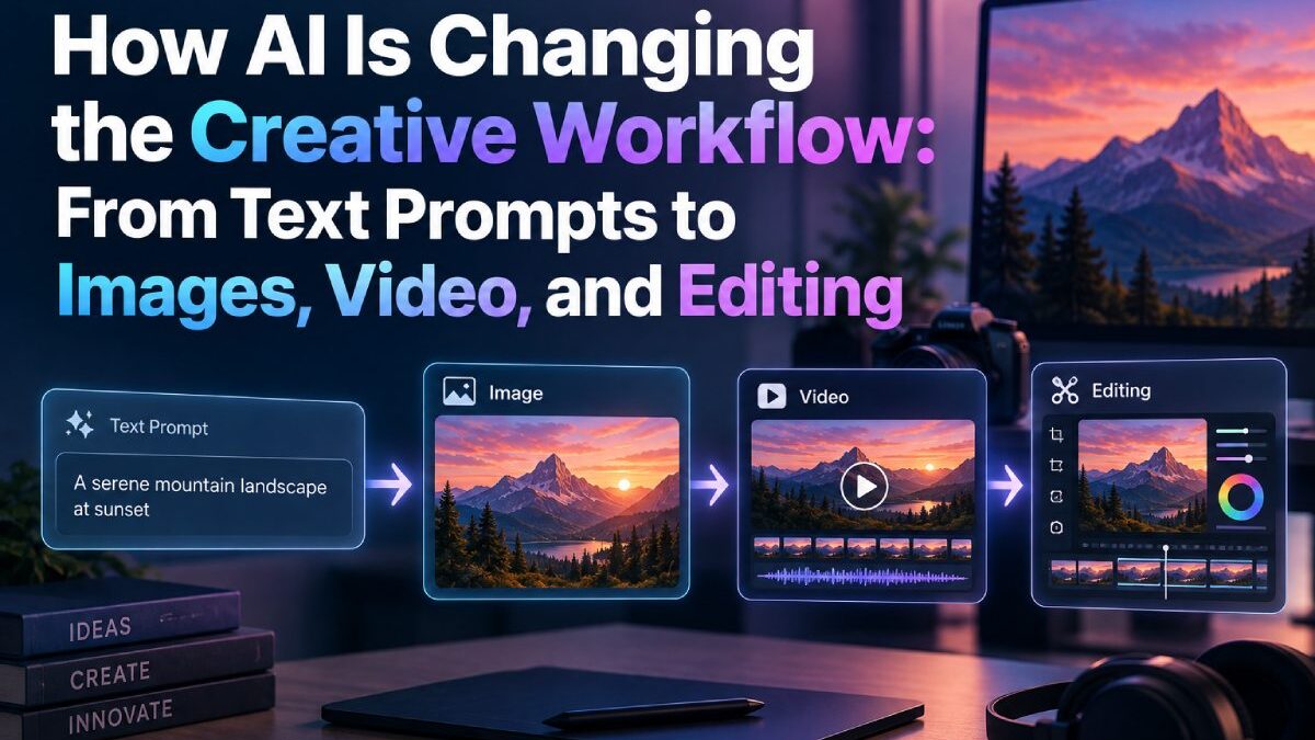 How AI Is Changing the Creative Workflow: From Text Prompts to Images, Video, and Editing