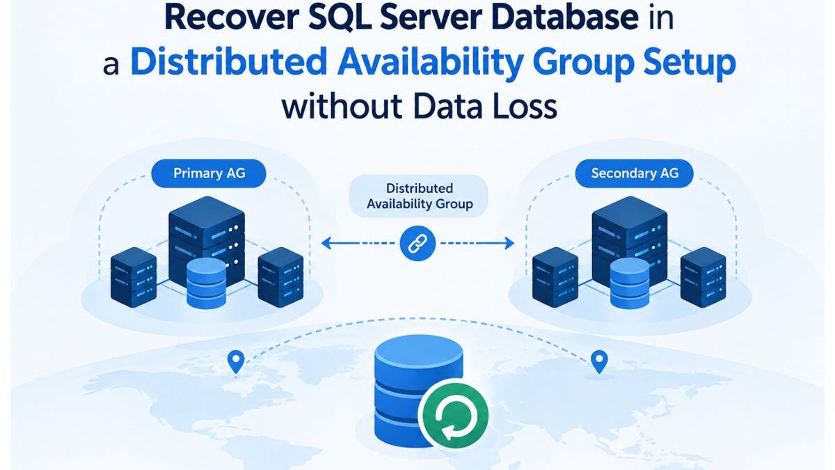 Recover SQL Server Database in a Distributed Availability Group Setup without Data Loss