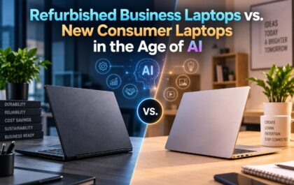 Refurbished Business Laptops vs. New Consumer Laptops in the Age of AI