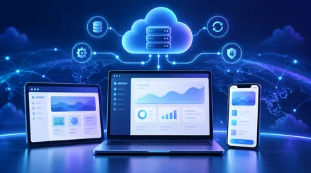 SaaS, web and mobile applications connected through a cloud platform