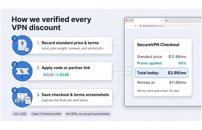5 Legit Sources on Where to Find VPN Discount Codes for 2026 (Coupons Inside) 1 How we verified every discount