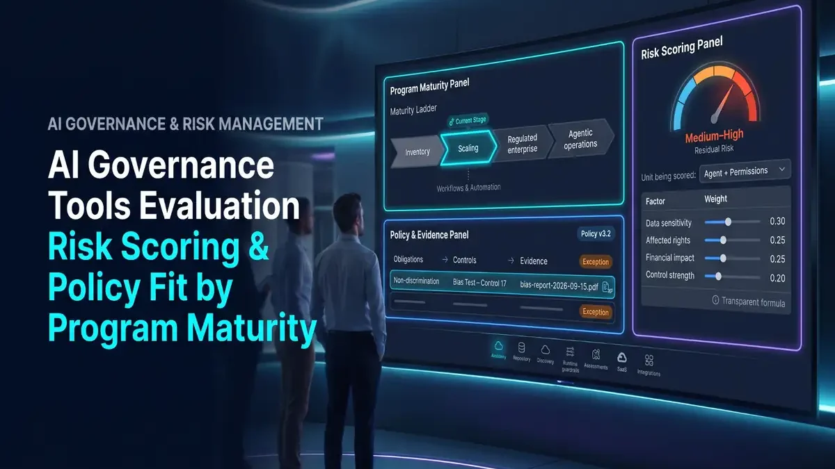 AI Governance Tools Evaluation Criteria: Risk Scoring & Policy Fit